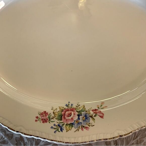 Ridgway Platter Roses Transfer Ware Vintage made in England Gorgeous - Picture 2 of 7